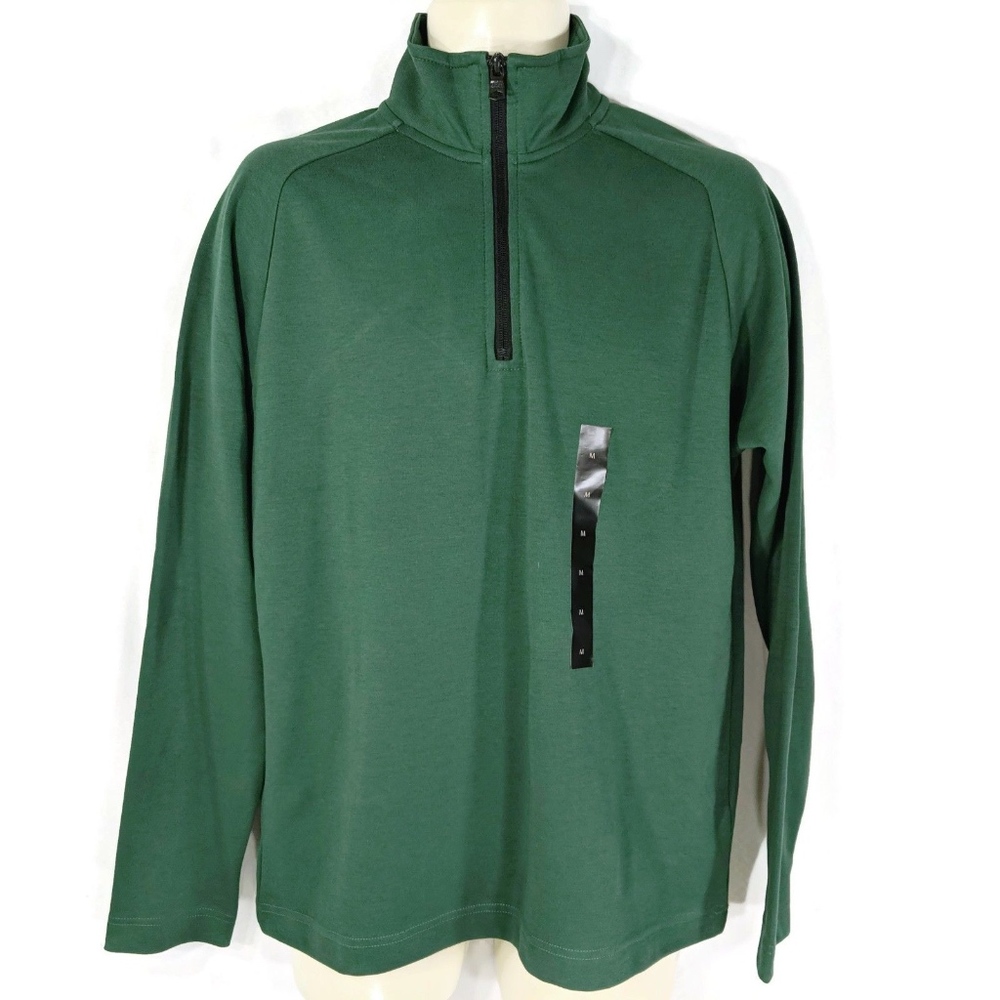 NWT $54.99 BANANA REPUBLIC 1/4 Zip Pullover Mens M